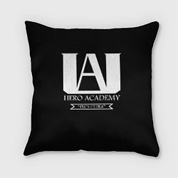 Подушка квадратная UA HERO ACADEMY logo, цвет: 3D-принт
