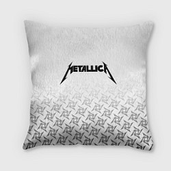 Подушка квадратная METALLICA, цвет: 3D-принт