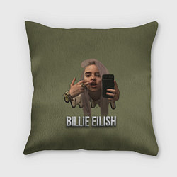 Подушка квадратная BILLIE EILISH