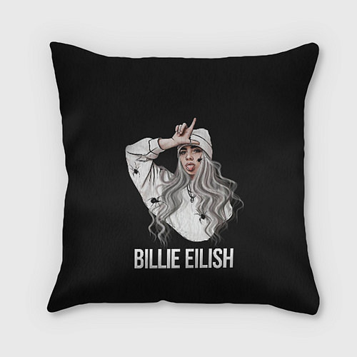 Подушка квадратная BILLIE EILISH / 3D-принт – фото 1