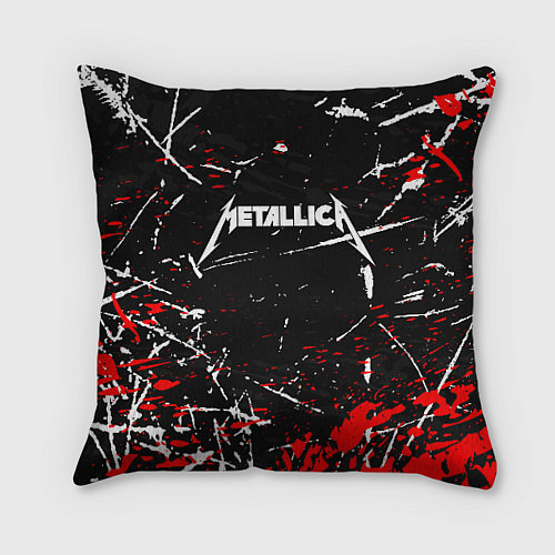 Подушка квадратная METALLICA / 3D-принт – фото 1