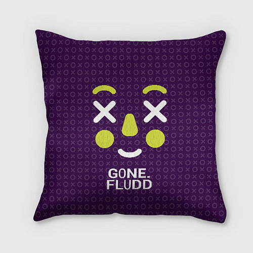Подушка квадратная GONE Fludd / 3D-принт – фото 1