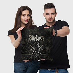 Подушка квадратная Slipknot goat, цвет: 3D-принт — фото 2