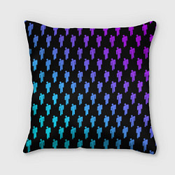 Подушка квадратная Billie Eilish: Neon Pattern, цвет: 3D-принт