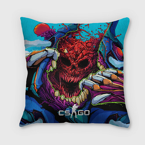 Подушка квадратная CS GO monster / 3D-принт – фото 1