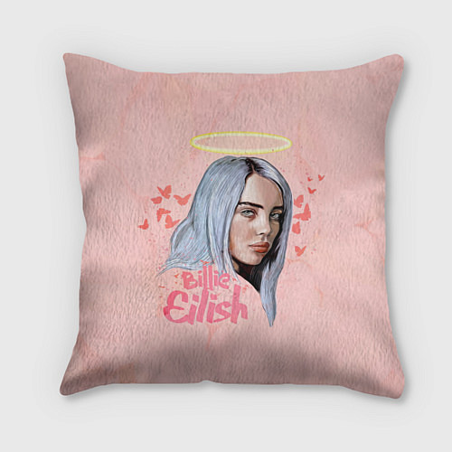 Подушка квадратная Billie Eilish / 3D-принт – фото 1