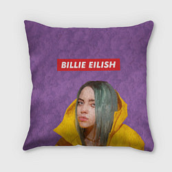 Подушка квадратная Billie Eilish, цвет: 3D-принт