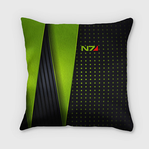 Подушка квадратная Mass Effect N7 / 3D-принт – фото 1