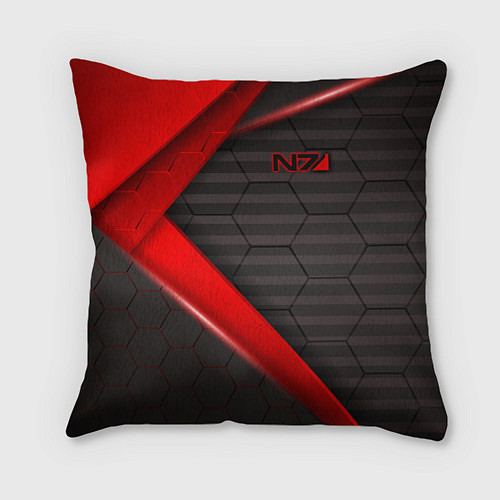 Подушка квадратная Mass Effect N7 / 3D-принт – фото 1