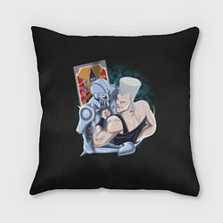 Подушка квадратная Приключения ДжоДжо, цвет: 3D-принт