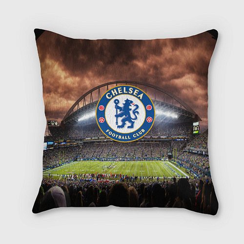 Подушка квадратная FC Chelsea / 3D-принт – фото 1