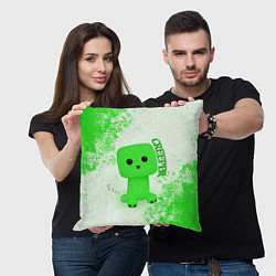 Подушка квадратная MINECRAFT CREEPER, цвет: 3D-принт — фото 2