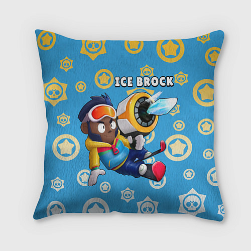 Подушка квадратная Ice Brock / 3D-принт – фото 1