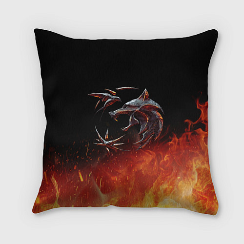 Подушка квадратная Ведьмак сериал / 3D-принт – фото 1