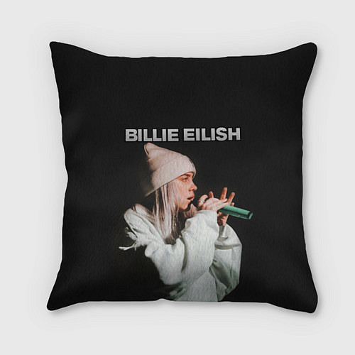 Подушка квадратная BILLIE EILISH / 3D-принт – фото 1