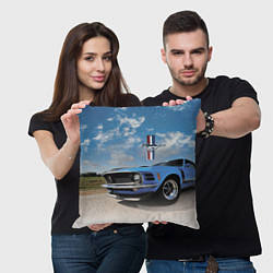 Подушка квадратная Mustang, цвет: 3D-принт — фото 2