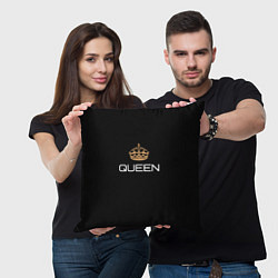 Подушка квадратная Королева, цвет: 3D-принт — фото 2