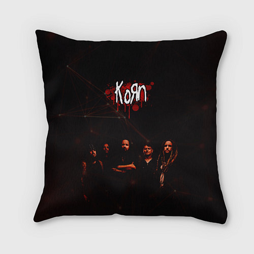 Подушка квадратная Korn / 3D-принт – фото 1