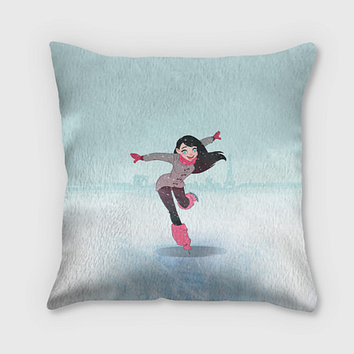 Подушка квадратная Фигурное катание / 3D-принт – фото 1