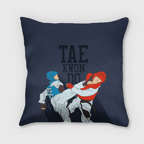 Подушка квадратная Taekwondo / 3D-принт – фото 1
