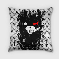 Подушка квадратная MONOKUMA, цвет: 3D-принт