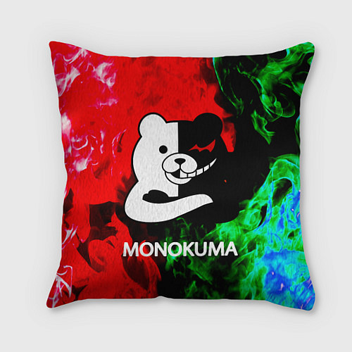 Подушка квадратная MONOKUMA / 3D-принт – фото 1