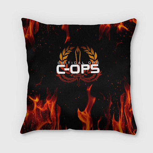 Подушка квадратная CRITICAL OPS C-OPS / 3D-принт – фото 1