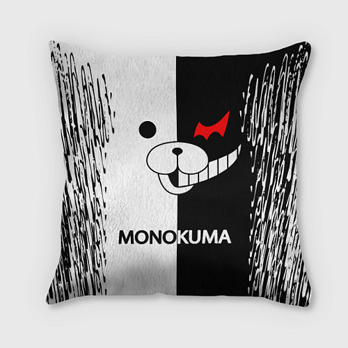 Подушка квадратная MONOKUMA / 3D-принт – фото 1