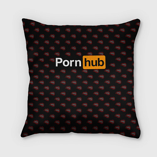 Подушка квадратная PornHub / 3D-принт – фото 1