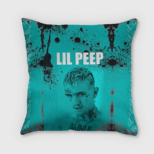 Подушка квадратная Lil Peep / 3D-принт – фото 1