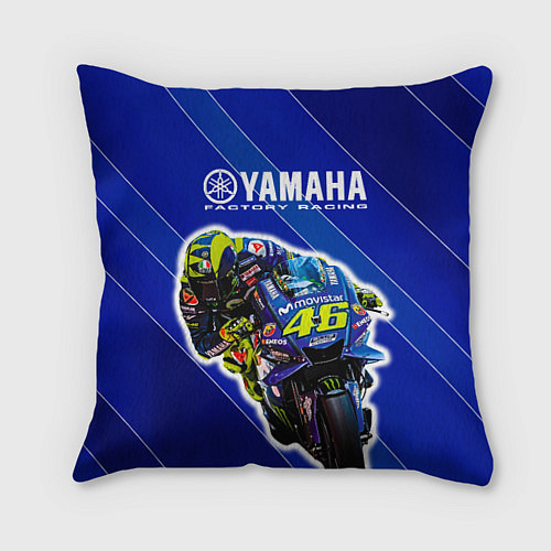 Подушка квадратная Valentino Rossi / 3D-принт – фото 1