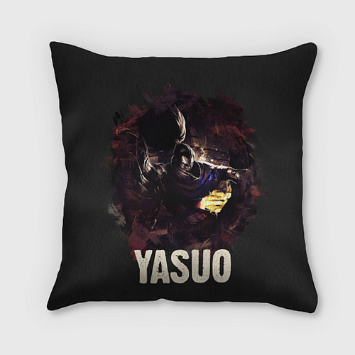 Подушка квадратная Yasuo / 3D-принт – фото 1