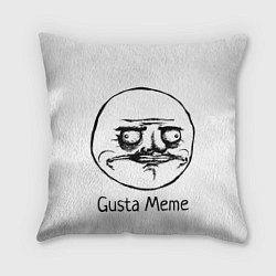 Подушка квадратная Gusta Meme, цвет: 3D-принт