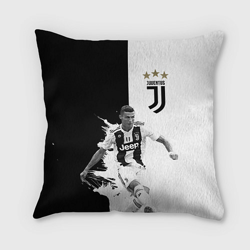 Подушка квадратная Cristiano Ronaldo / 3D-принт – фото 1