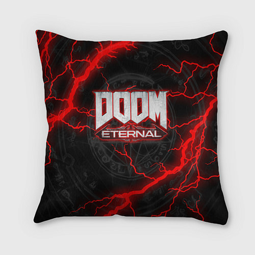 Подушка квадратная DOOM ETERNAL / 3D-принт – фото 1