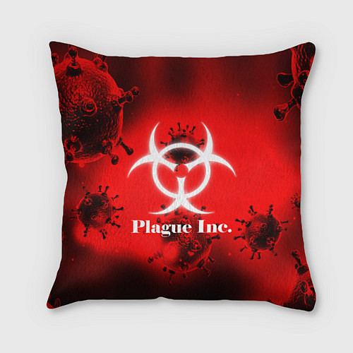 Подушка квадратная PLAGUE INC / 3D-принт – фото 1