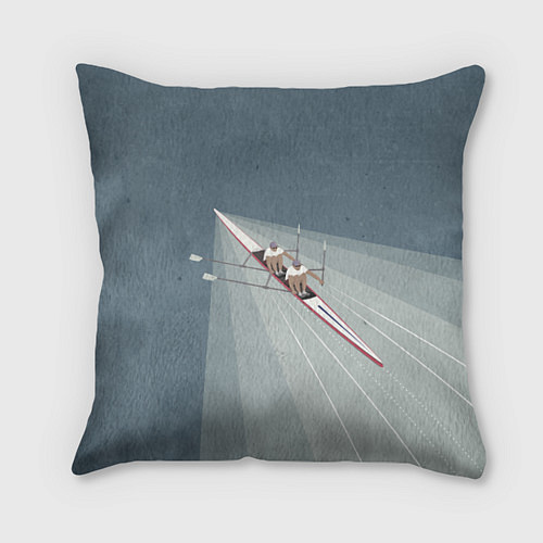 Подушка квадратная Академические гребцы / 3D-принт – фото 1