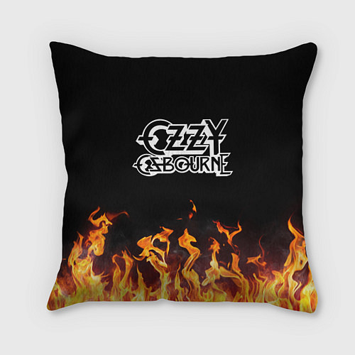 Подушка квадратная Ozzy Osbourne / 3D-принт – фото 1