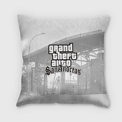 Подушка квадратная GTA SanAndreas, цвет: 3D-принт