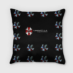 Подушка квадратная Umbrella Corporation, цвет: 3D-принт