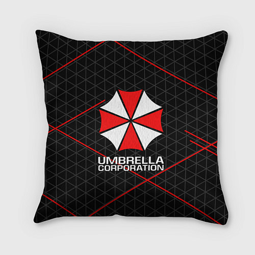 Подушка квадратная UMBRELLA CORP / 3D-принт – фото 1