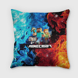 Подушка квадратная Minecraft Майнкрафт, цвет: 3D-принт