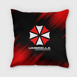 Подушка квадратная Umbrella Corporation, цвет: 3D-принт