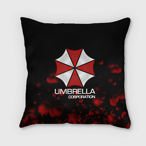 Подушка квадратная UMBRELLA CORP / 3D-принт – фото 1