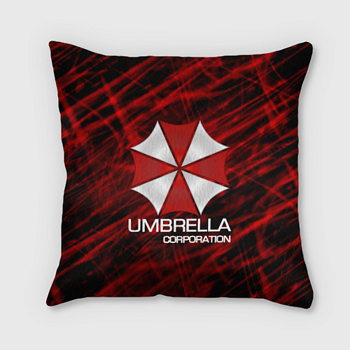 Подушка квадратная UMBRELLA CORP / 3D-принт – фото 1