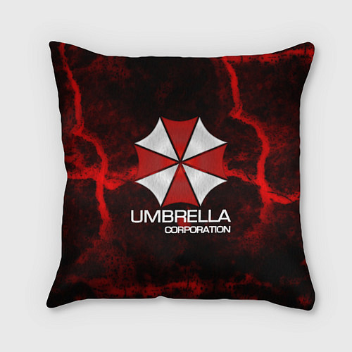 Подушка квадратная UMBRELLA CORP / 3D-принт – фото 1