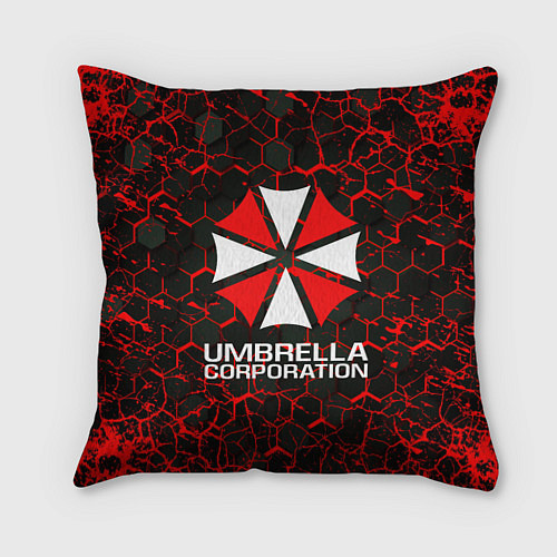 Подушка квадратная UMBRELLA CORPORATION / 3D-принт – фото 1