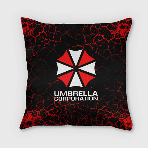 Подушка квадратная UMBRELLA CORPORATION / 3D-принт – фото 1