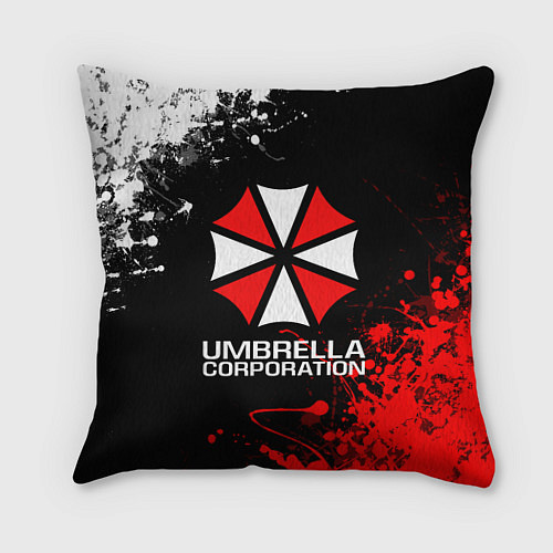 Подушка квадратная UMBRELLA CORPORATION / 3D-принт – фото 1