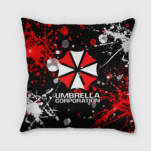 Подушка квадратная UMBRELLA CORPORATION / 3D-принт – фото 1